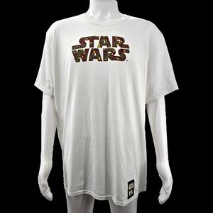 Funko Star Wars Futura Laboratories Graphic T-Shirt White Men's 2XL Crew Retro
